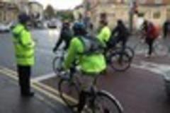 Police out in force in Bishopston to stop cyclists running red lights